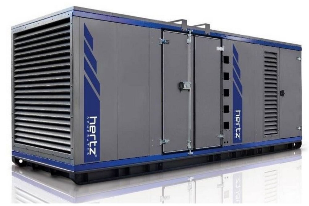 Дизельный генератор - Hertz HG 1650 CS в контейнере | 1200 кВт